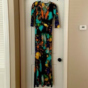 Giti Stretch Multicolored Maxi Dress